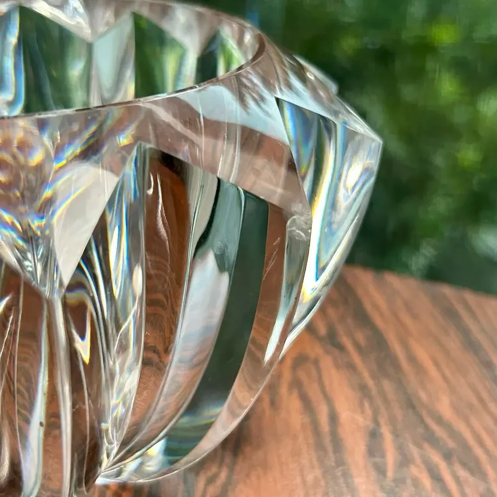 Vintage Judith Kruger Faceted Lucite Bowl – Grainware/Tiara Acrylic Centerpiece